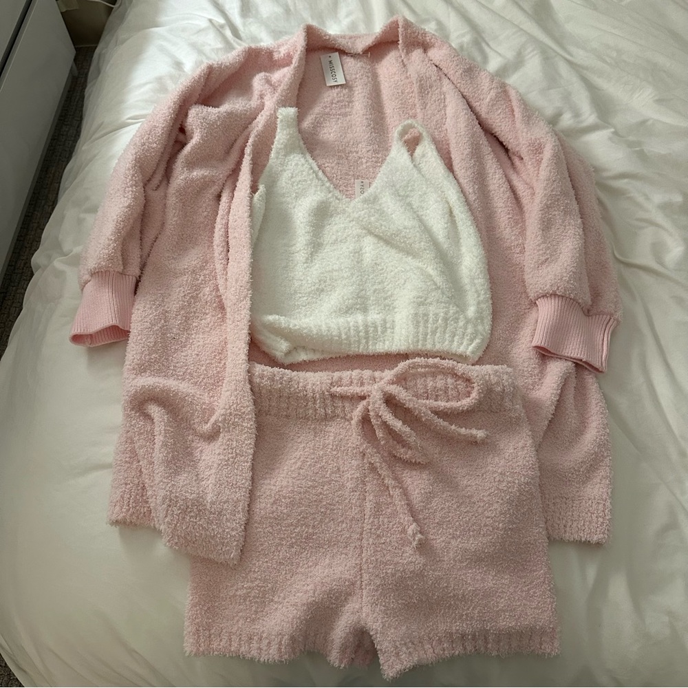 NEW Misscosy Soft Pajama and Cardigan Set Medium